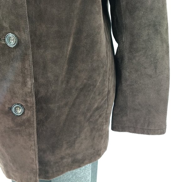 New York And Company 100% Suede Leather Jacket - Picture 6 of 9